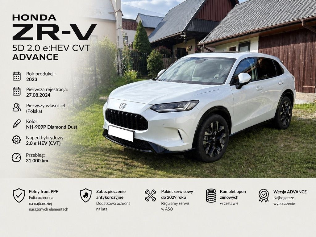 هوندا ZR-V 2.0 i-MMD HEV ادونس 2WD CVT